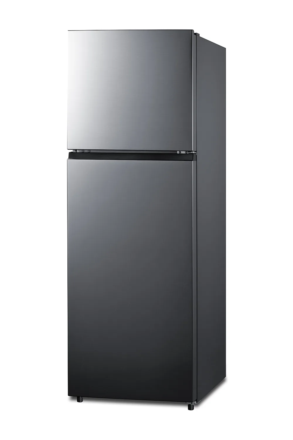 Summit FF1142PL 24" Refrigerator‑Freezer, 11.5 cu ft, Gray Stainless‑Steel, ENERGY STAR, R600a, 115V