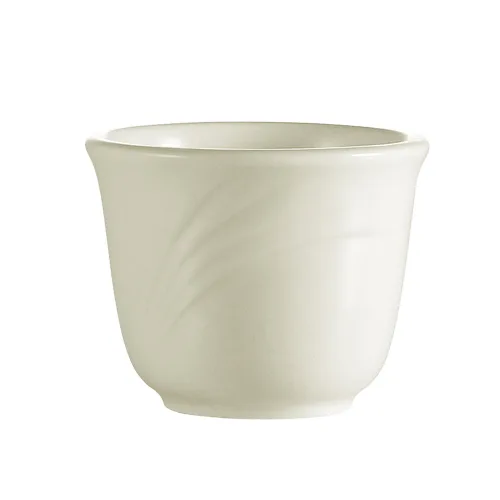 CAC China GAD-45 Tea Cup, 4.5 oz (2‑7/8" Dia x 2‑3/8" H), White Porcelain, Dishwasher Safe - 1 Dozen