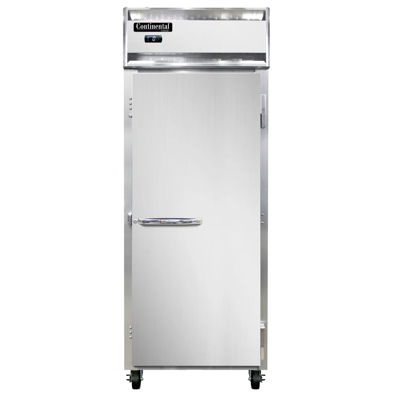 Continental Refrigerator 1FEN 28" 1-Solid Door Reach-In Freezer, Top Mounted, 21 cu. ft., Stainless Steel Front