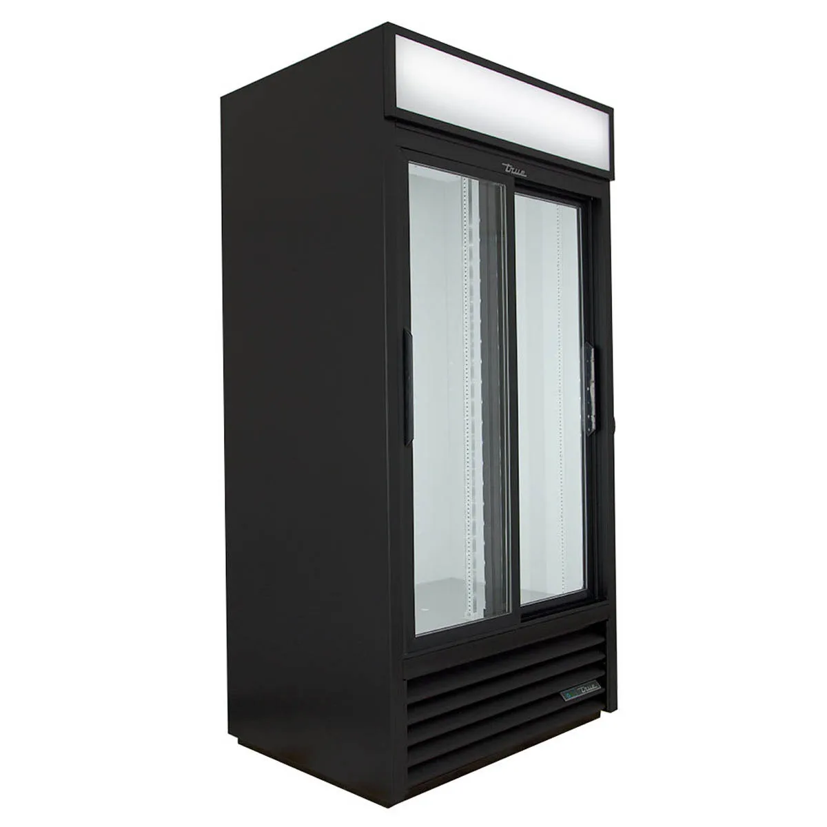 True GDM-33-HC-LD 39" 2-Section Thermal Glass Sliding Door Refrigerated Merchandiser