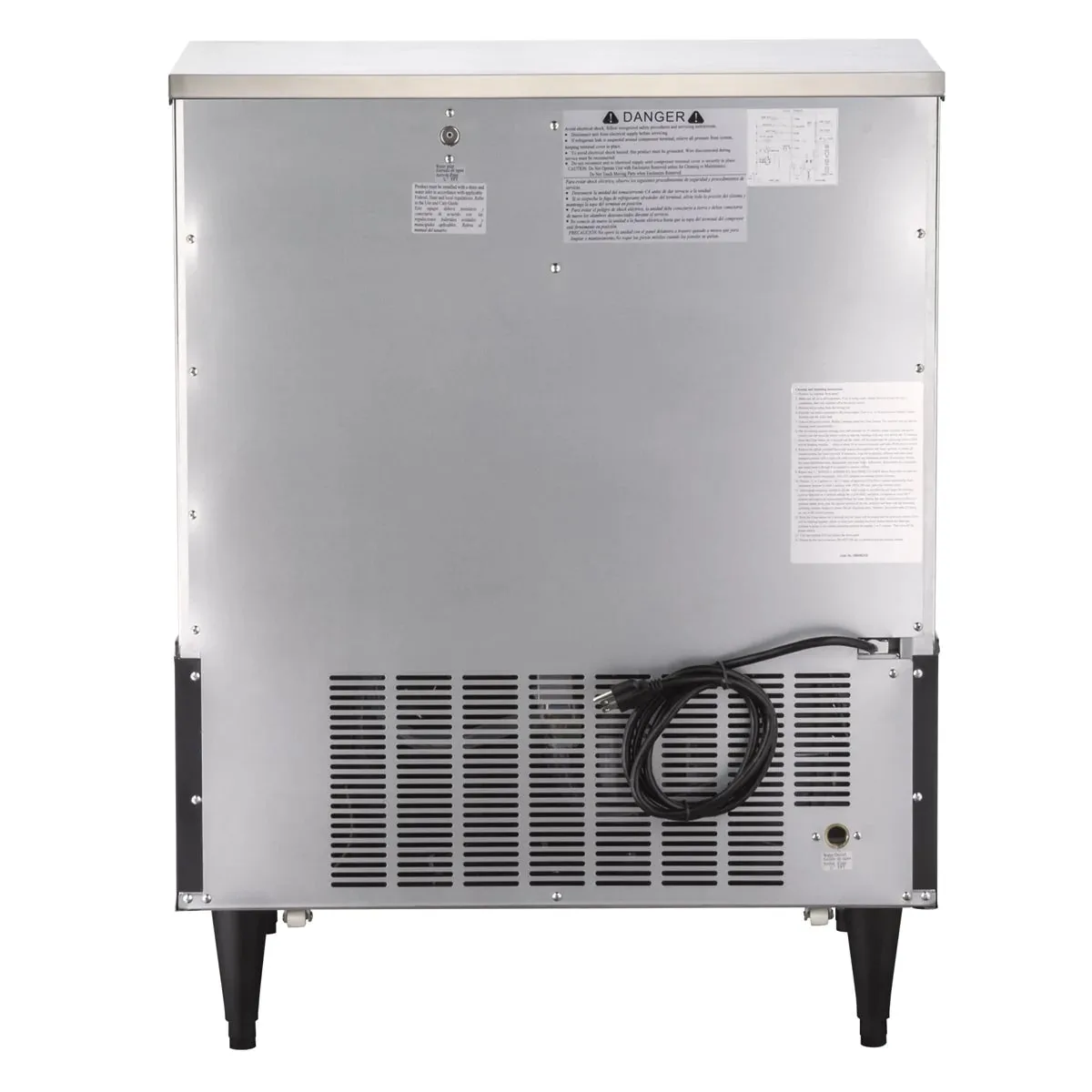 Maxx Ice MIM320NH 30" Air Cooled Half Cube 328 lb Undercounter Ice Machine with 100 lb Bin