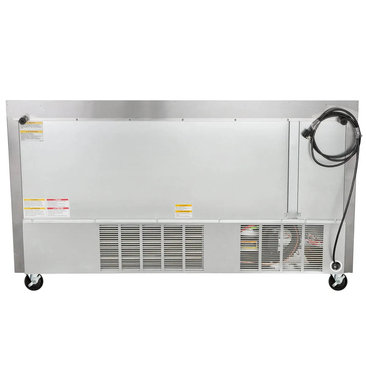 Beverage Air WTF60AHC-FLT 60" 2-Section Worktop Freezer w/ 2 Doors, 14.4 cu. ft.