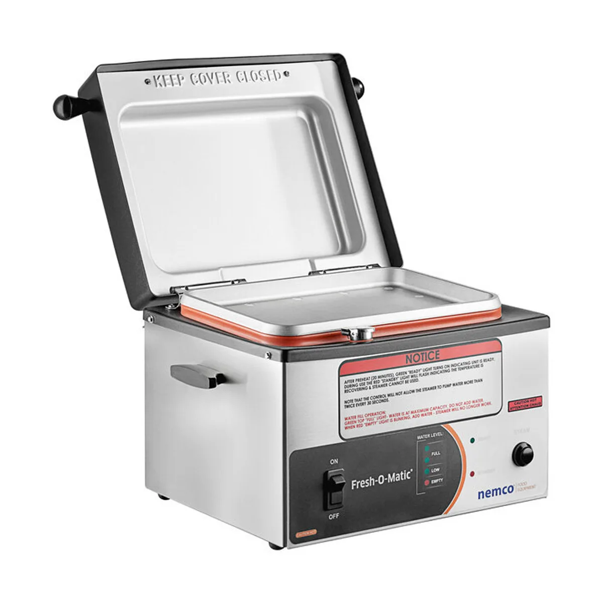 Nemco 6625B Fresh-O-Matic Countertop Steamer, Electric, Electronic Control Panel