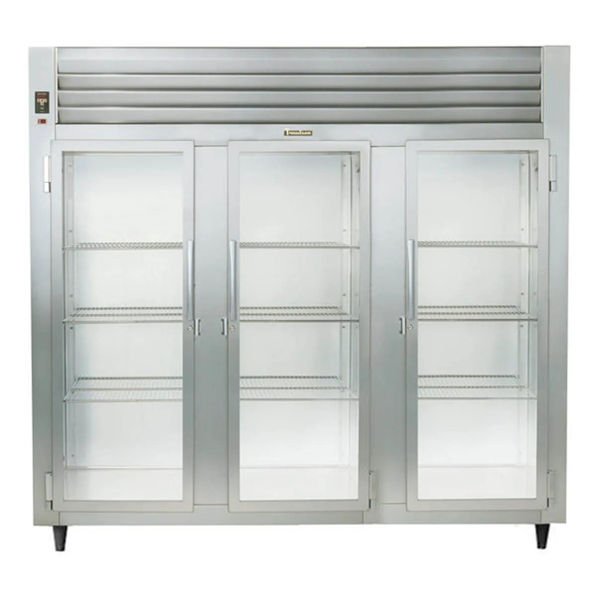 Traulsen AHT332WUT-FHG 86" 3-Section Reach-In Refrigerator w/ 3 Glass Doors, Top Mount, 79 cu. ft.