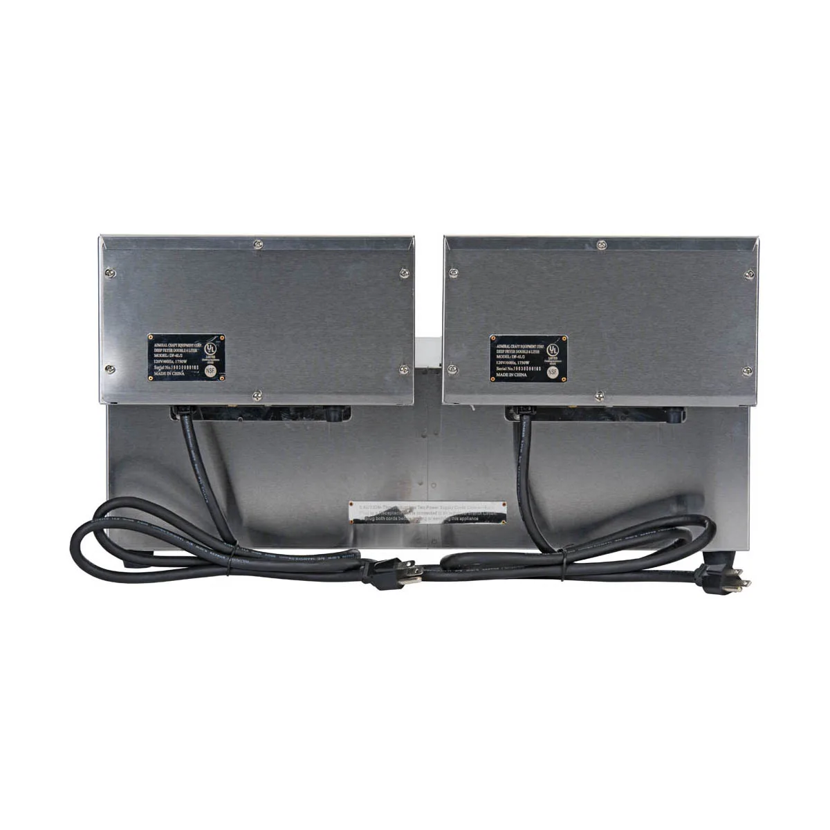 Adcraft DF-6L/2 Double Tank Countertop Electric Deep Fryer w/ 2 Fryer Baskets, 15 lb/hour Per Pot