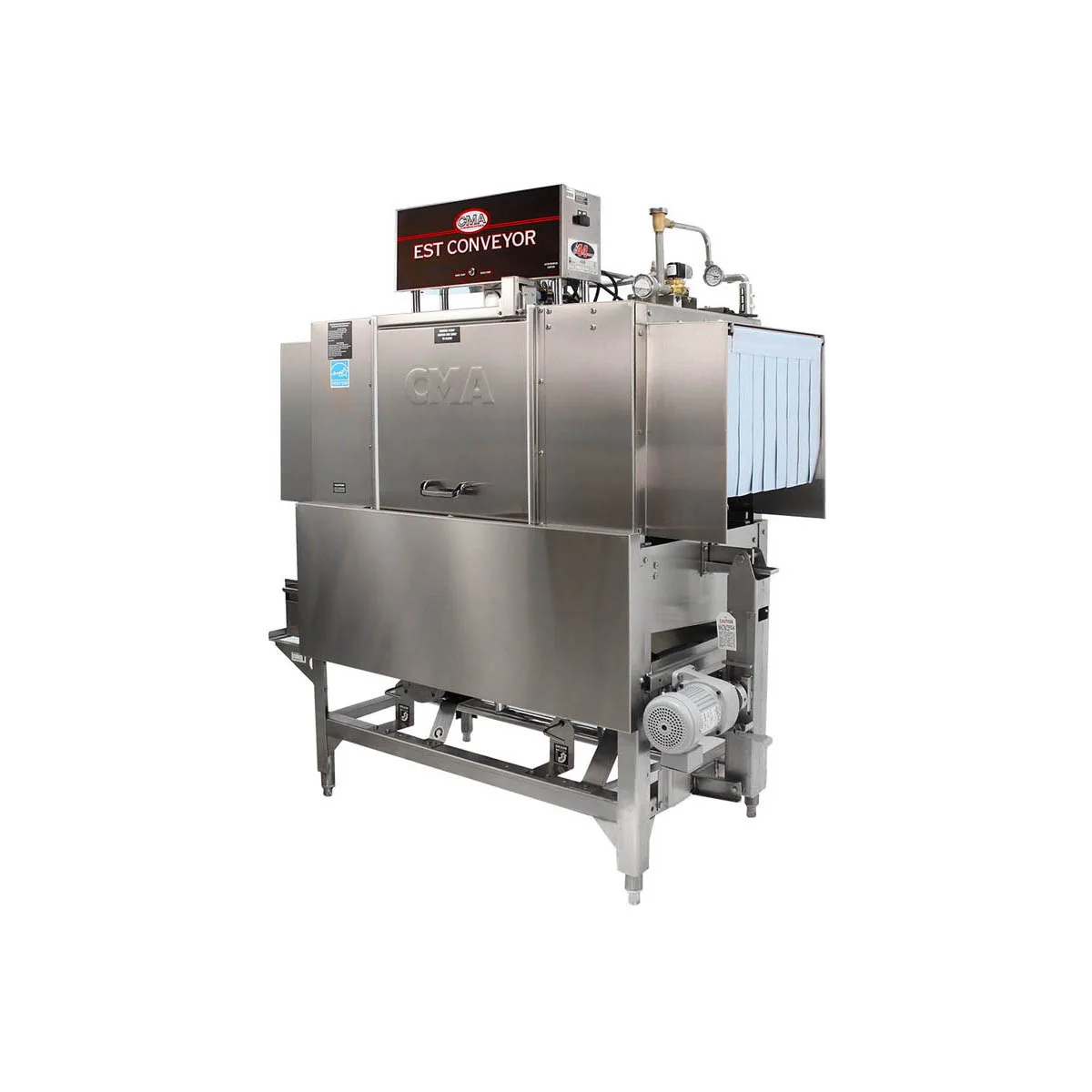 CMA Dishmachines EST-44 44" Conveyor Dishwasher, 249 RPH - 114 Gal/Hr - High/Low Temp (convertible)