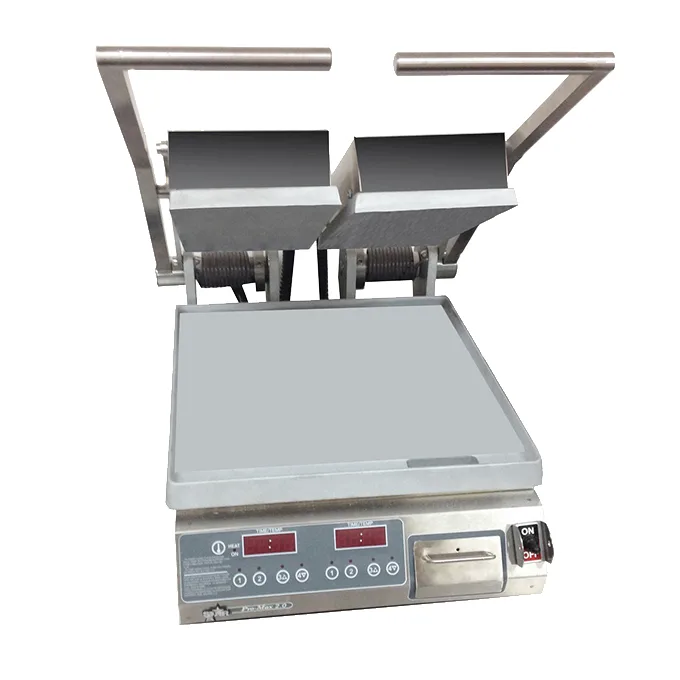 Star PST14D Pro Max 2.0 Commercial Panini Press w/ Dual Aluminum Smooth Plates, Electronic Controls