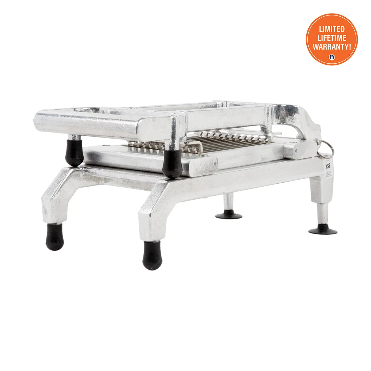 Nemco 55975-1 Easy Chicken Slicer, 3/8" Cut, Unsharpened Stainless Steel Blades, Compact Aluminum & Stainless Steel Finish, Manual, Countertop