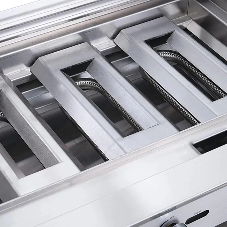 Dukers Appliance Co DCCB24 24" Countertop Gas Radiant Charbroiler, (2) Burners, 70.000 BTU