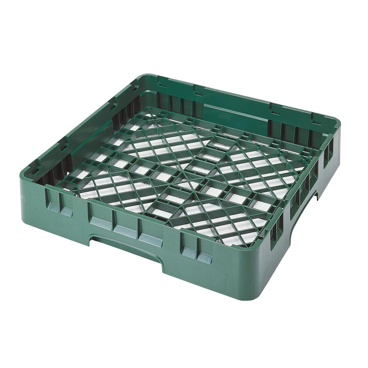 Cambro BR258119 Camrack Base Rack, Full Size, 1 Compartment, Polypropylene, Sherwood Green, 19-3/4" x 19-3/4" x 3-1/4"