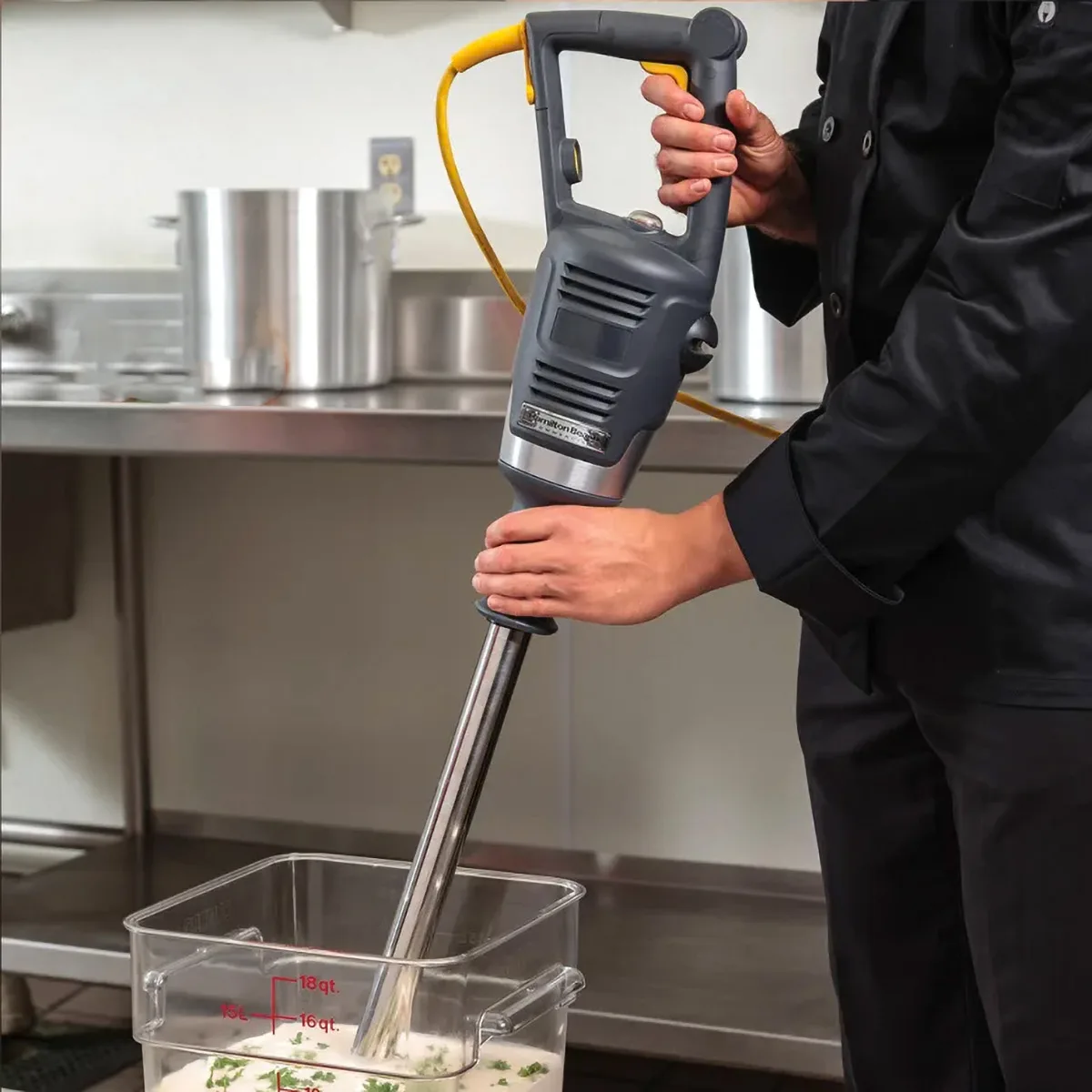 Hamilton Beach HMI021 Bigrig™ Immersion Blender Mixer, with Wall Mount Hanger
