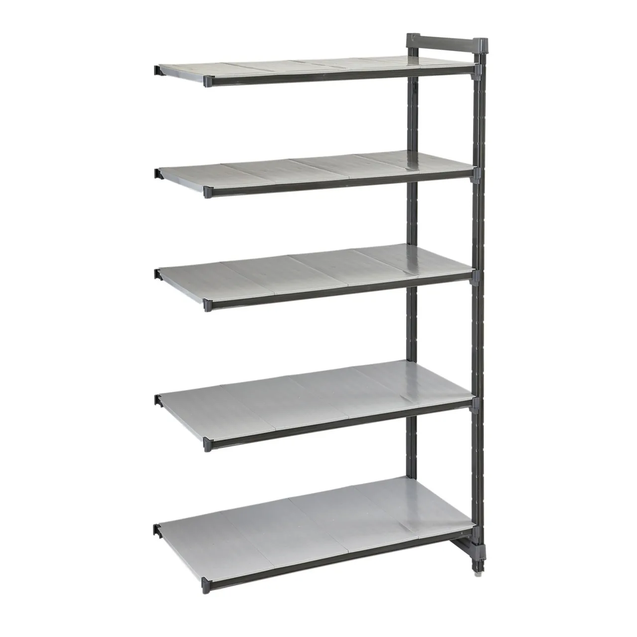 Cambro EXA244884S5480 Camshelving® Elements 5-Shelf Solid Add-On Unit - 24"W x 48"L x 84"H