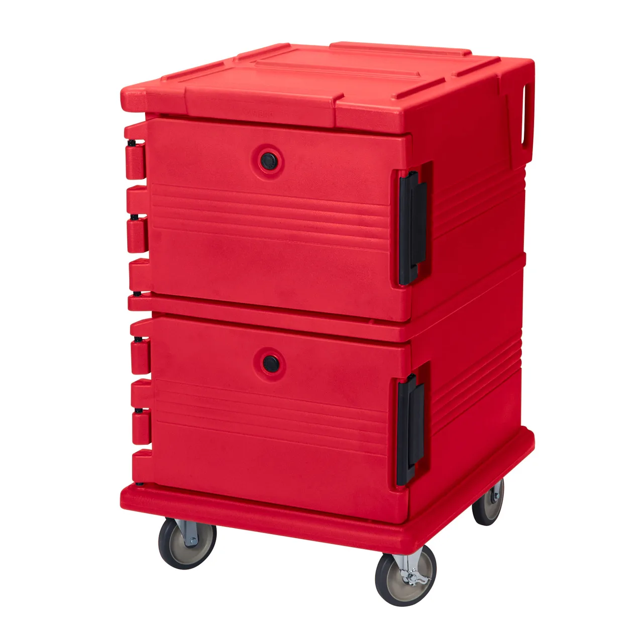 Cambro UPC1200158 Ultra Camcart® Insulated Food Pan Carrier w/ Front Loading, Hot Red