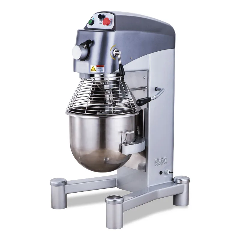 Omcan USA 44388 Floor Model 60 qt Planetary Mixer with Guard and Timer, 3-Speed, 2000W, 2-7/10 hp
