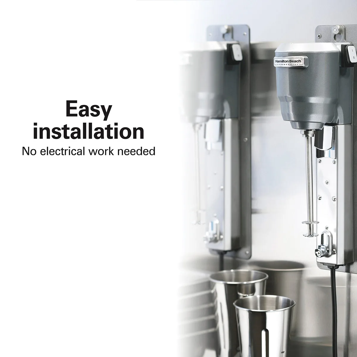 Hamilton Beach HMD300 Wall Mount Single Spindle Drink Mixer (2) Speeds