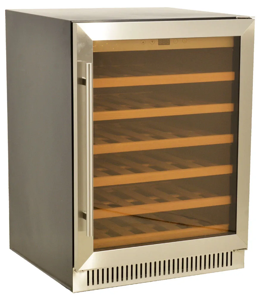 Omcan USA 45261 23" Glass Door Wine Refrigerator, Single Temperature, 51 Bottles