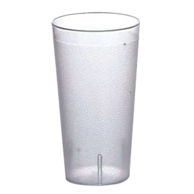 Omcan USA 80344 Pebbled Tumbler – 16 oz Clear BPA‑Free Plastic, Textured