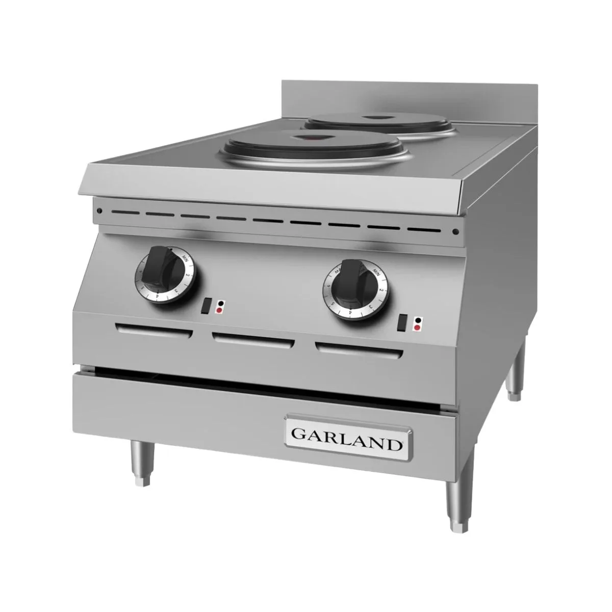 Garland US Range ED-15THSE 15"Designer Series Electric Countertop Hotplate w/ (2) Solid Burners, Manual Controls, 4 kW