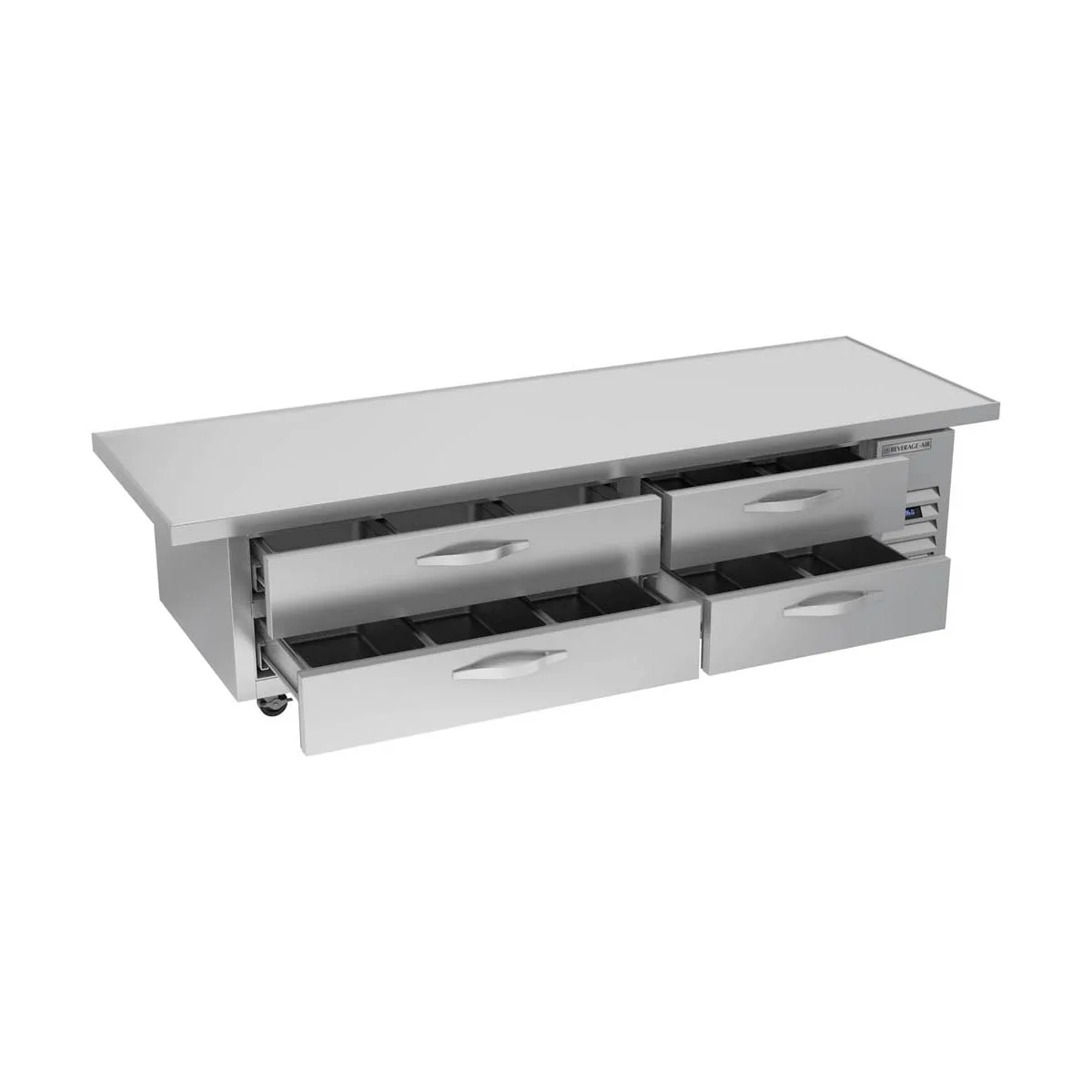 Beverage-Air WTRCS84HC-96 96" 4 Drawers Refrigerated Chef Base w/ Marine Edge, 17.5 cu. ft.