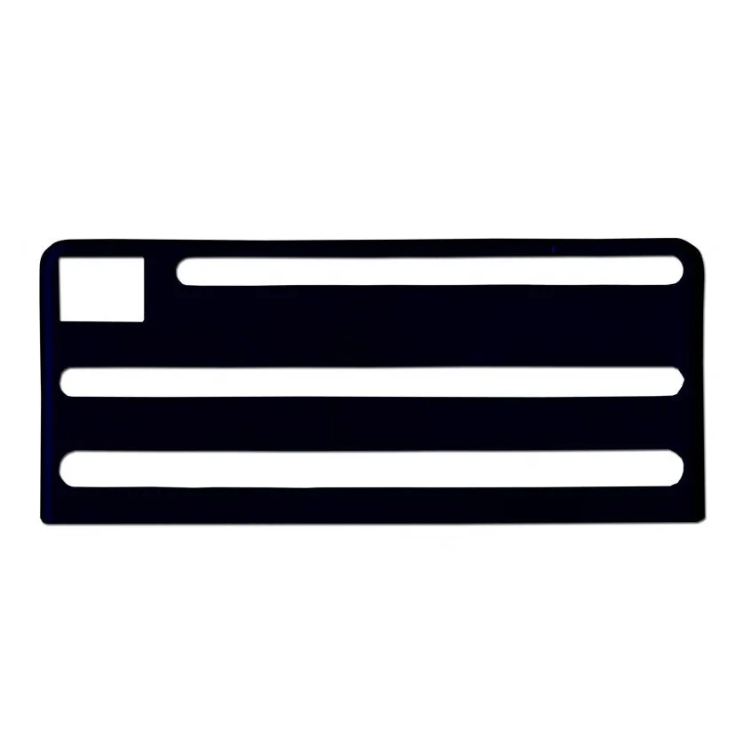 Omcan USA 17882 Kitchen Knife Rack Insert, Black Plastic, Fits Standard 8" Knife Block, Single Piece