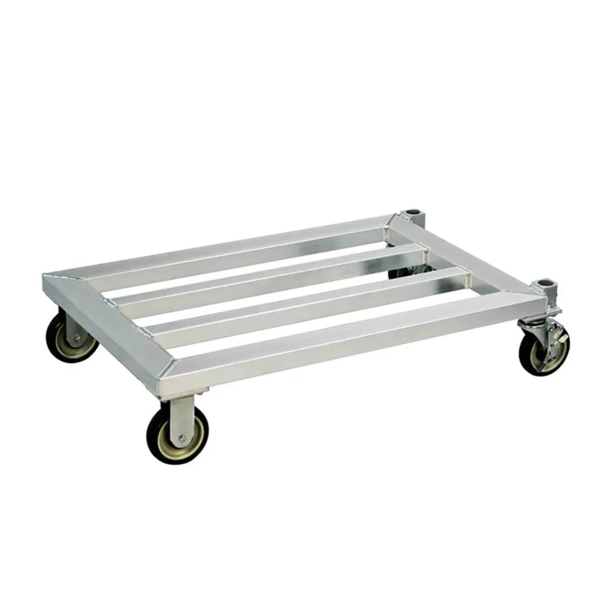 New Age 1211 31 3/4" x 20" x 8 1/4" Aluminum Mobile Dunnage Rack with 1000 lb. Capacity, NSF