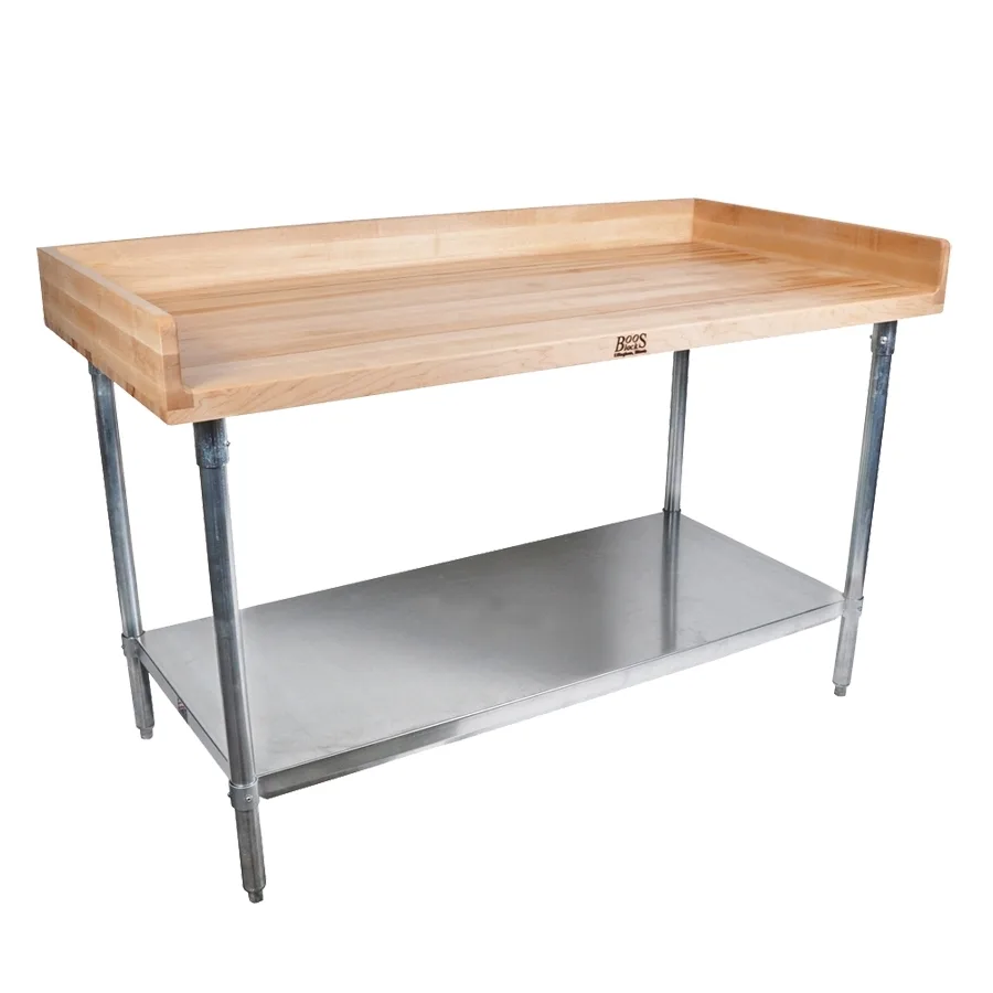 John Boos DSS03 Work Table, Baker'S Top, 72"W X 24"D