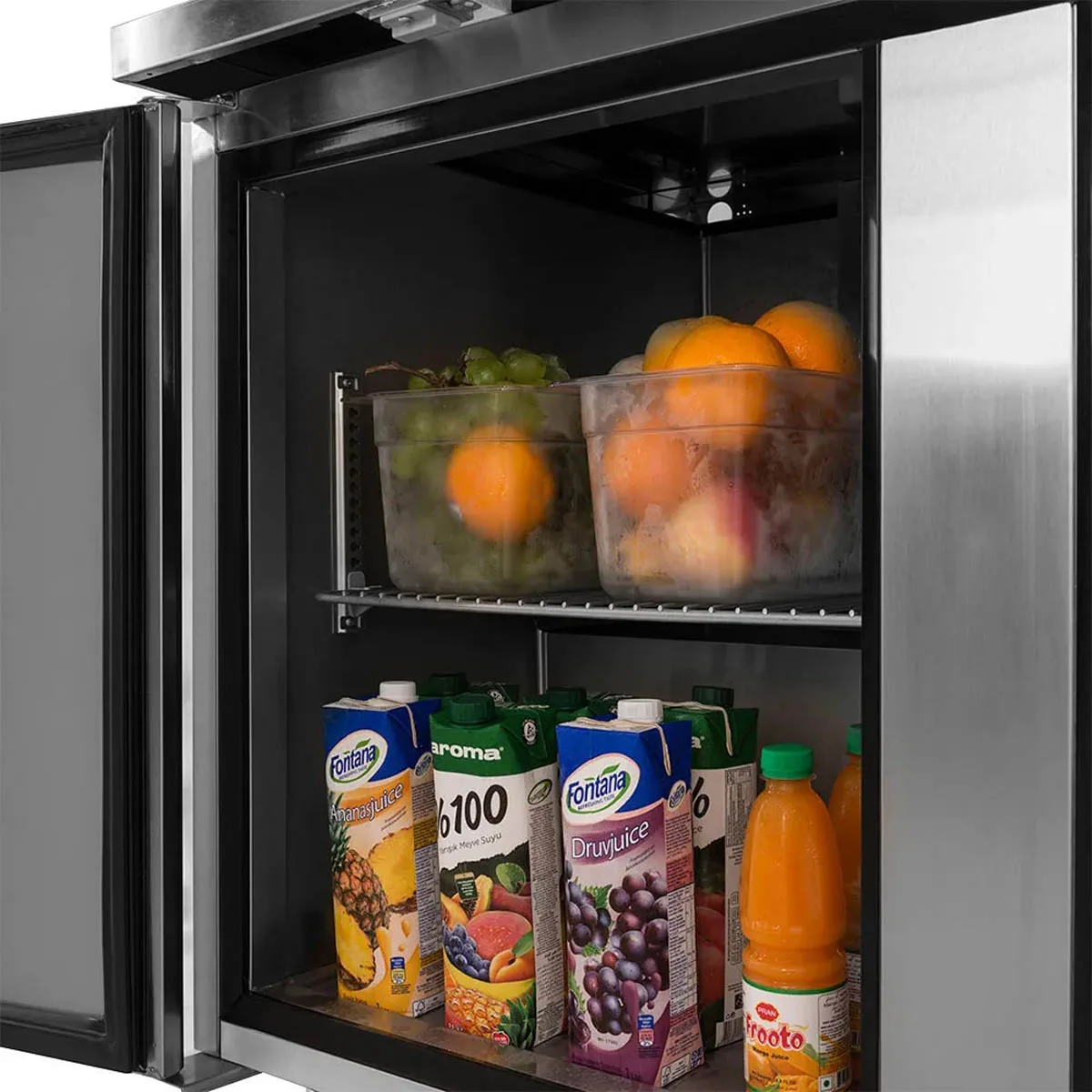Turbo Air TWF-48SD-N 48" 2-Section Worktop Freezer w/ 2 Doors, 12 cu. ft.