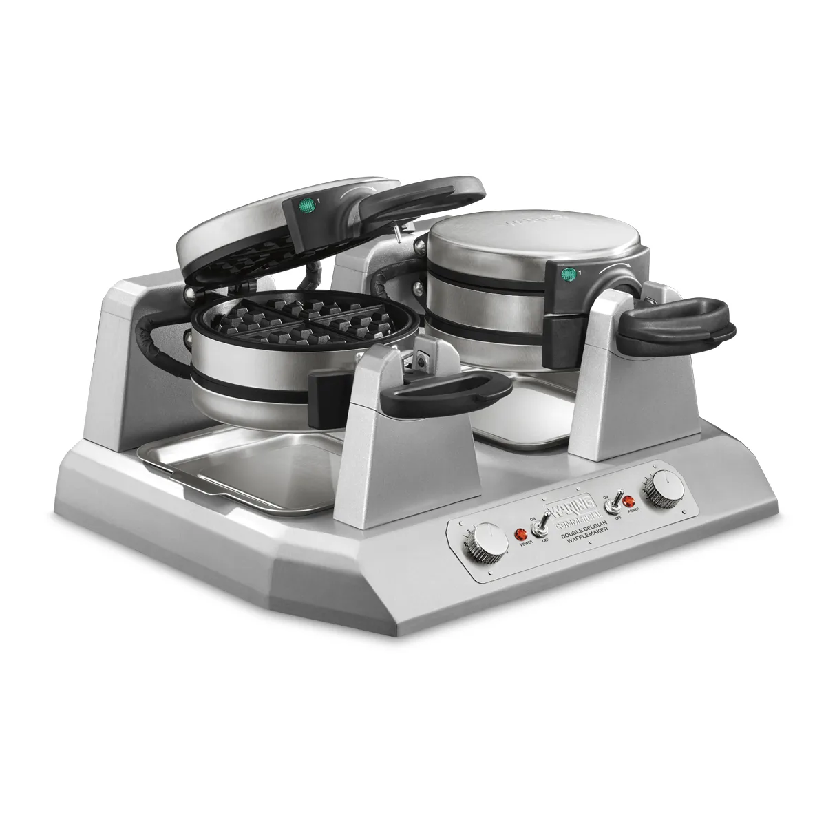 Waring WW300BX Commercial Belgian Waffle Maker, Quad Side-By-Side, 7" Dia.