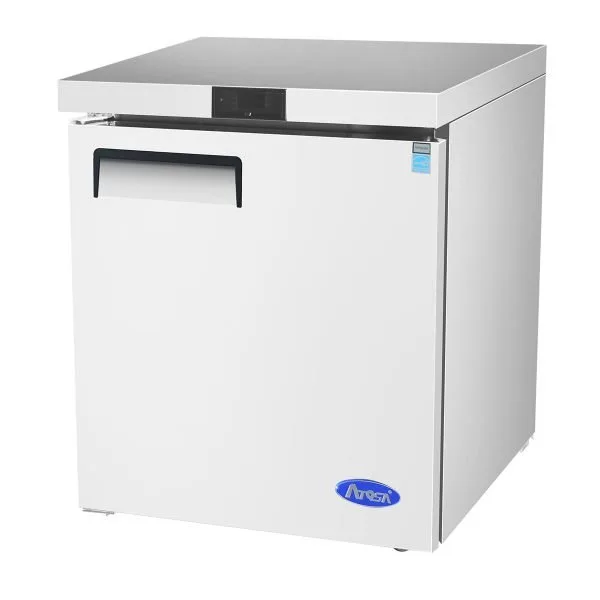 Atosa USA MGF8401GR 27" One Solid Door Undercounter Refrigerator, 7.15 cu. ft.