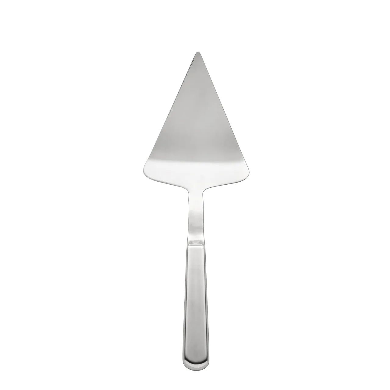 CAC China SBFH-SP10 Stainless Steel Pie Server, 12.25"L, Hollow Handle, Mirror Finish