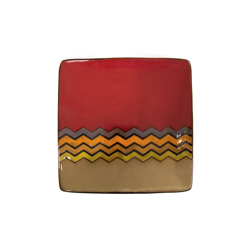 CAC China 412003-SQ16 Thalia Square Plate, 10.5" Diameter, Fine China Material - Dozen