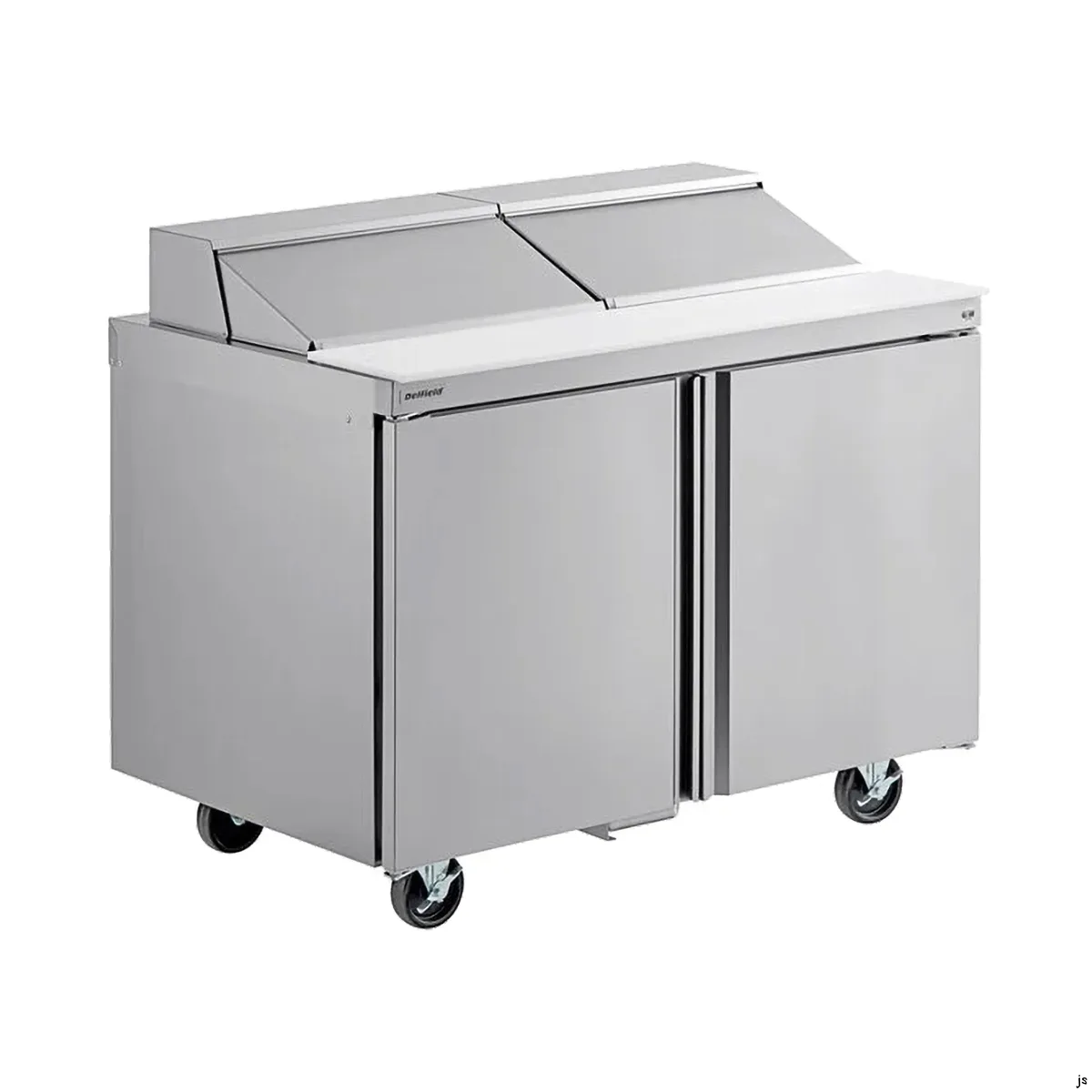 Delfield 4448NP-12M 48" 2-Door Mega Top Sandwich and Salad Prep Table, 12 Pans