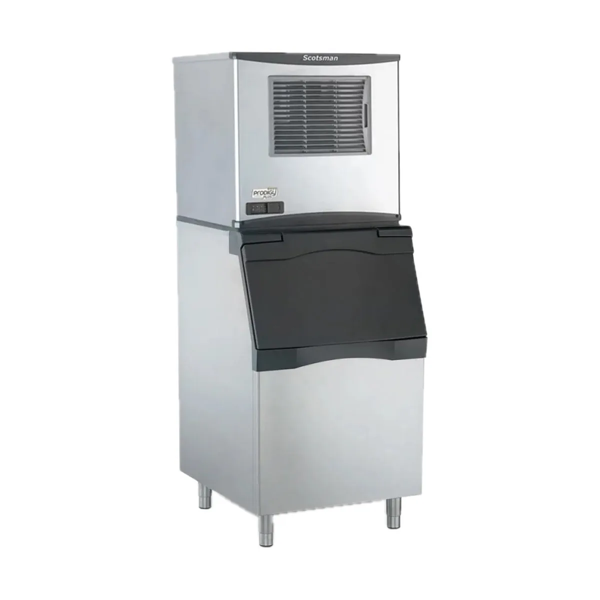 Scotsman NS0622AX-1/B530S/KBT27 Air Cooled Nugget 643 lb Ice Machine with Bin, 536 lb Stainless