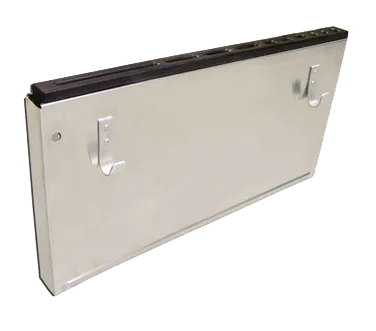 Omcan USA 12905 Knife Rack with Black Plastic Insert, Stainless Steel, 10 Slots