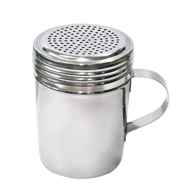 Omcan USA 80742 - Stainless Steel Cheese Shaker Dredge with Handle, 2.5" 0.5 L, Silver