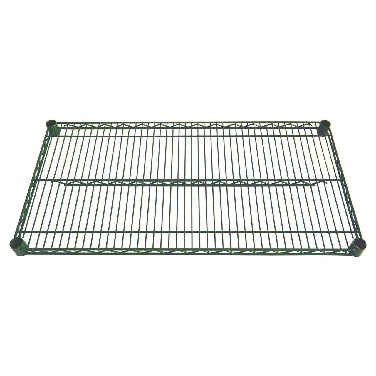 CAC China AEWS-1472 Wire Shelf, 72"L x 14"W, 600 lbs, Epoxy Coated Green Metal, NSF