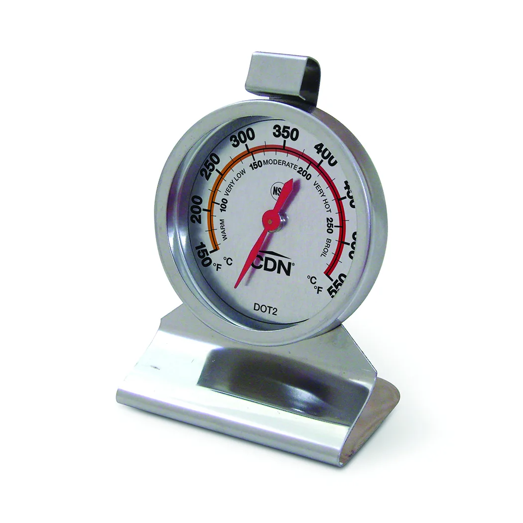 CDN Measurement Tools DOT2 Oven Thermometer, 150-550°F, 2" Dial, Steel Housing, NSF Certified