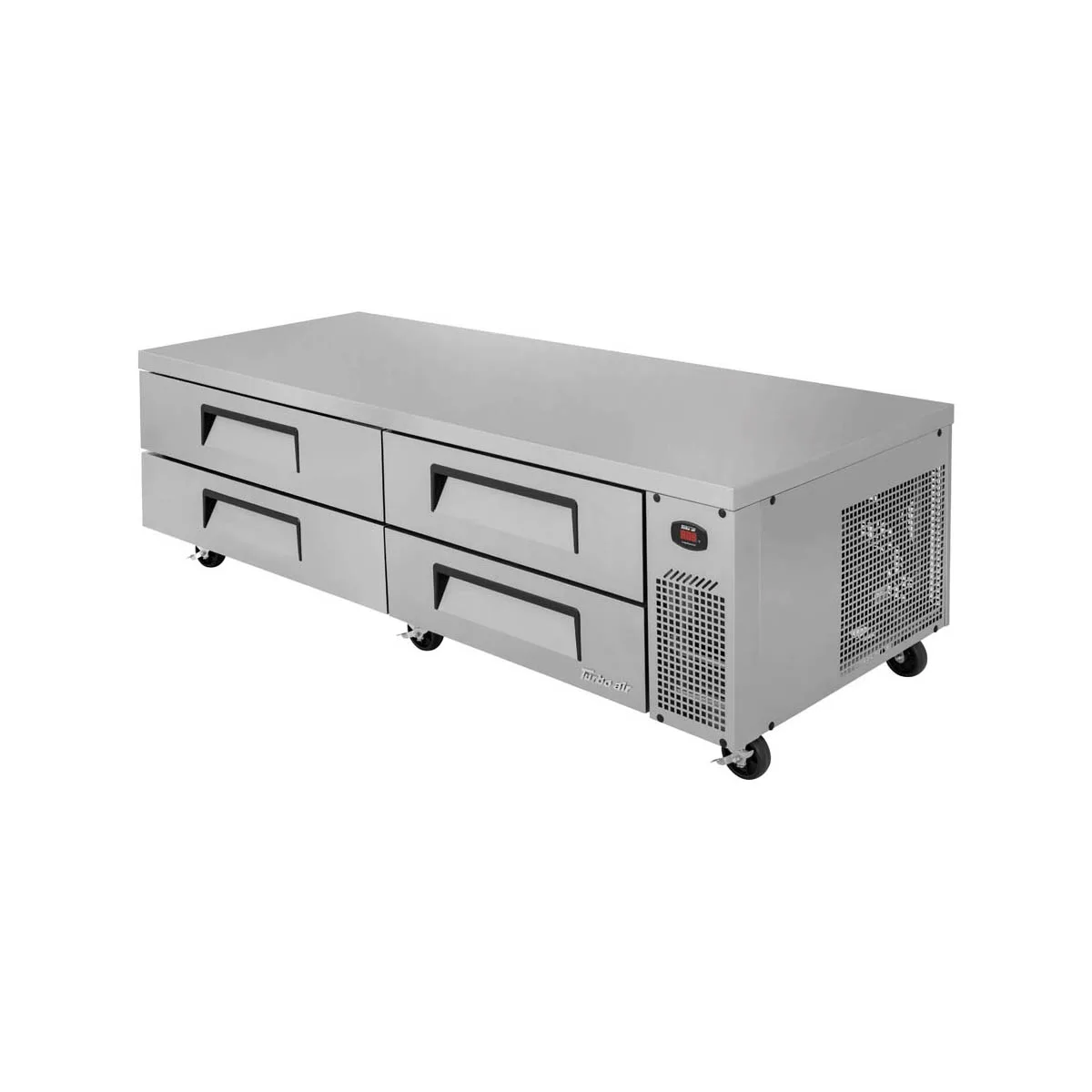 Turbo Air TCBE-82SDR-N 83" 4 Drawers Refrigerated Chef Base, Flat Top, 16 cu. ft.