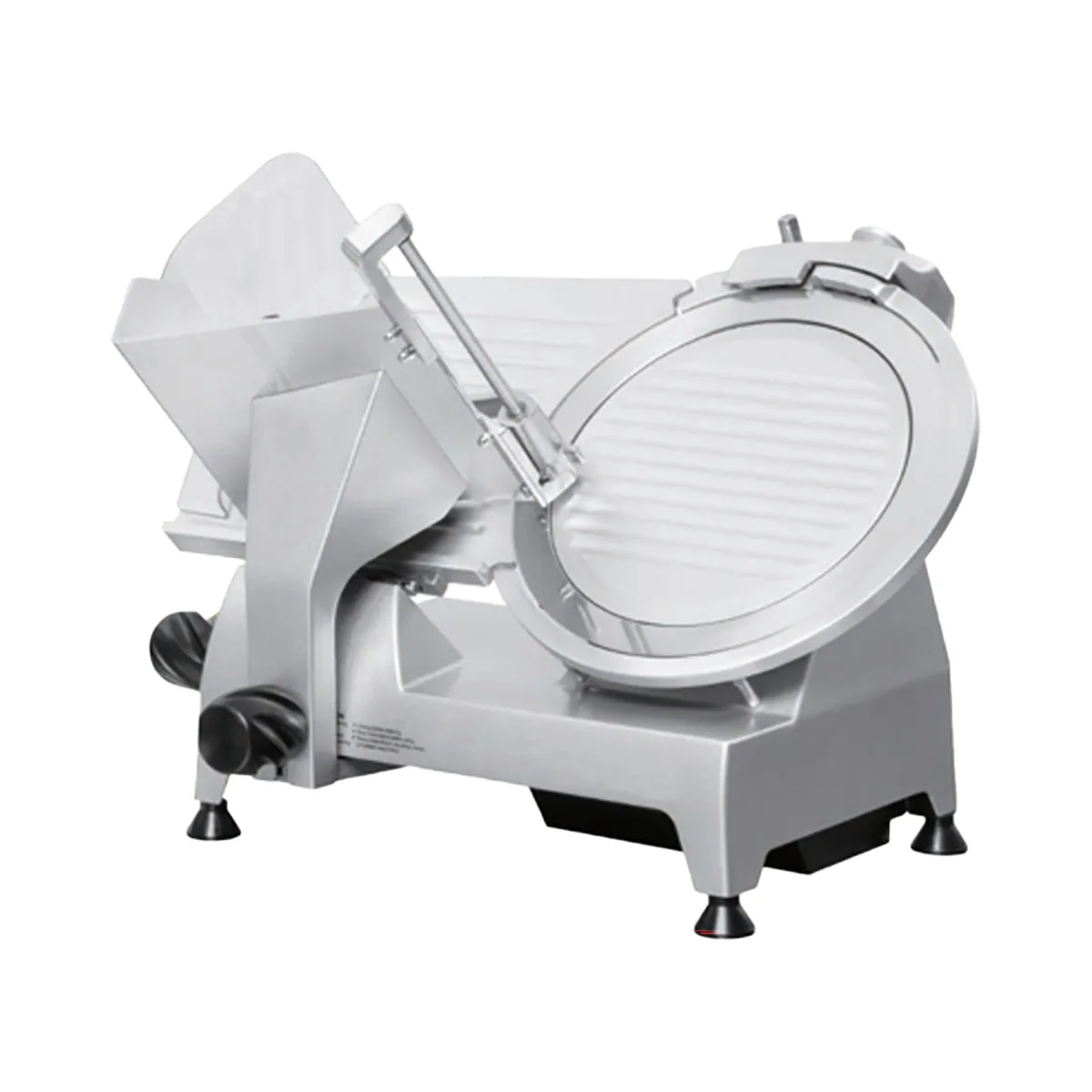 Omcan USA 39467 - Elec Meat Slicer, 8" Blade, Belt-Driven, Die-Cast, Built-in Sharpener, 0.15 kW, 110V, ETL Certified
