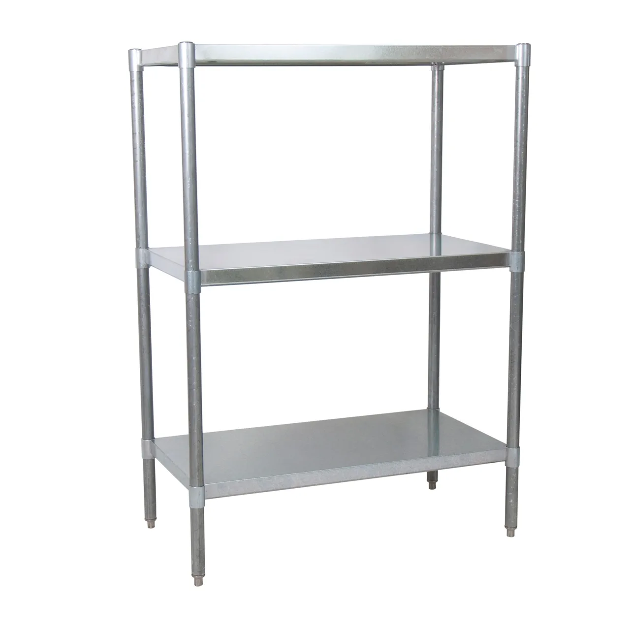 BK Resources SSU5-4324 3 Shelf Stainless Steel Dry Storage Shelving Unit - 43" x 24" x 60"