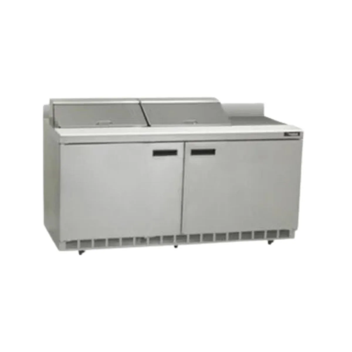 Delfield ST4464NP-12 64" 2-Door Sandwich and Salad Prep Table, 12 Pans, 21.6 cu. ft.