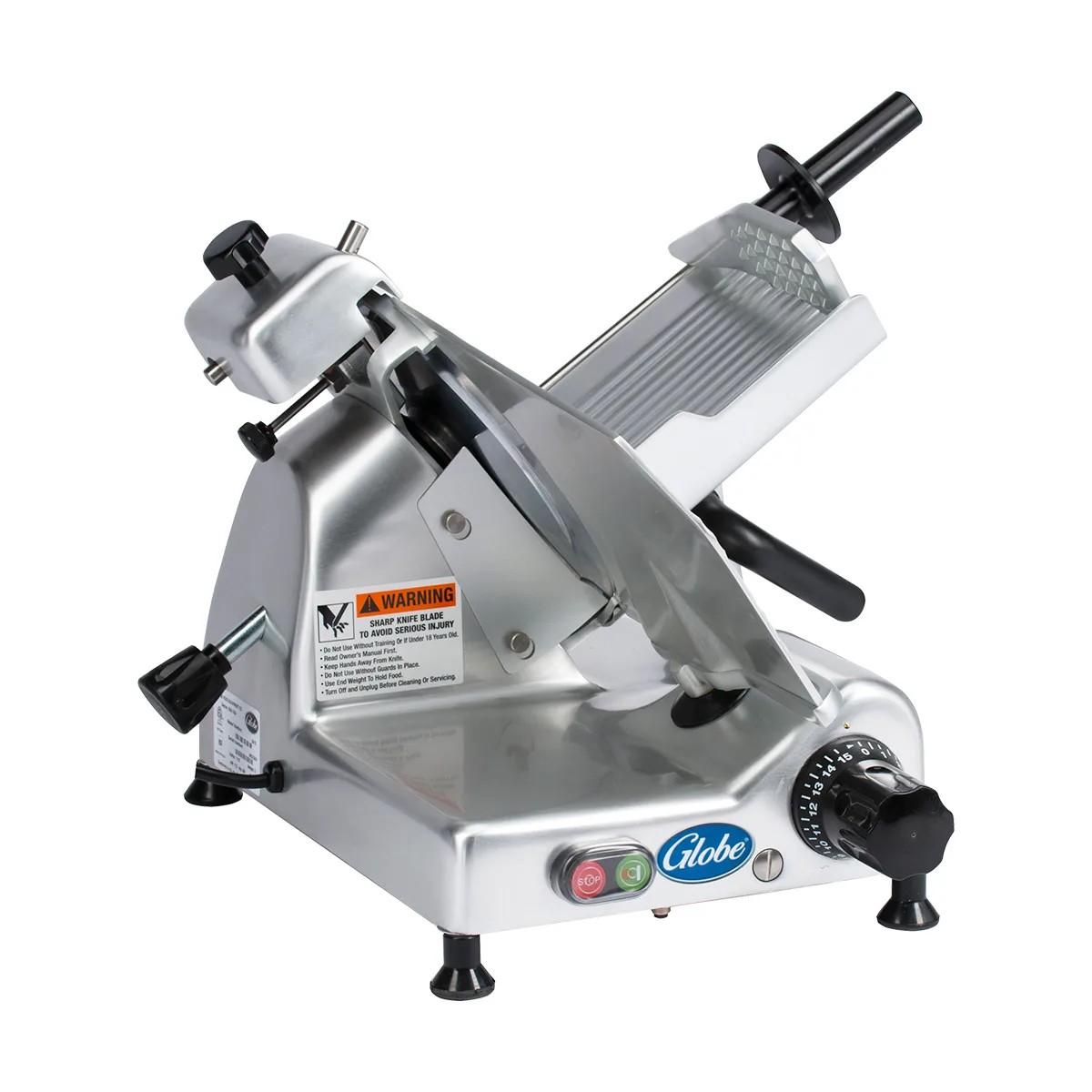 Globe G10 G-Series 10" Medium-Duty Manual Meat Slicer, Belt-Driven, 1/3 HP