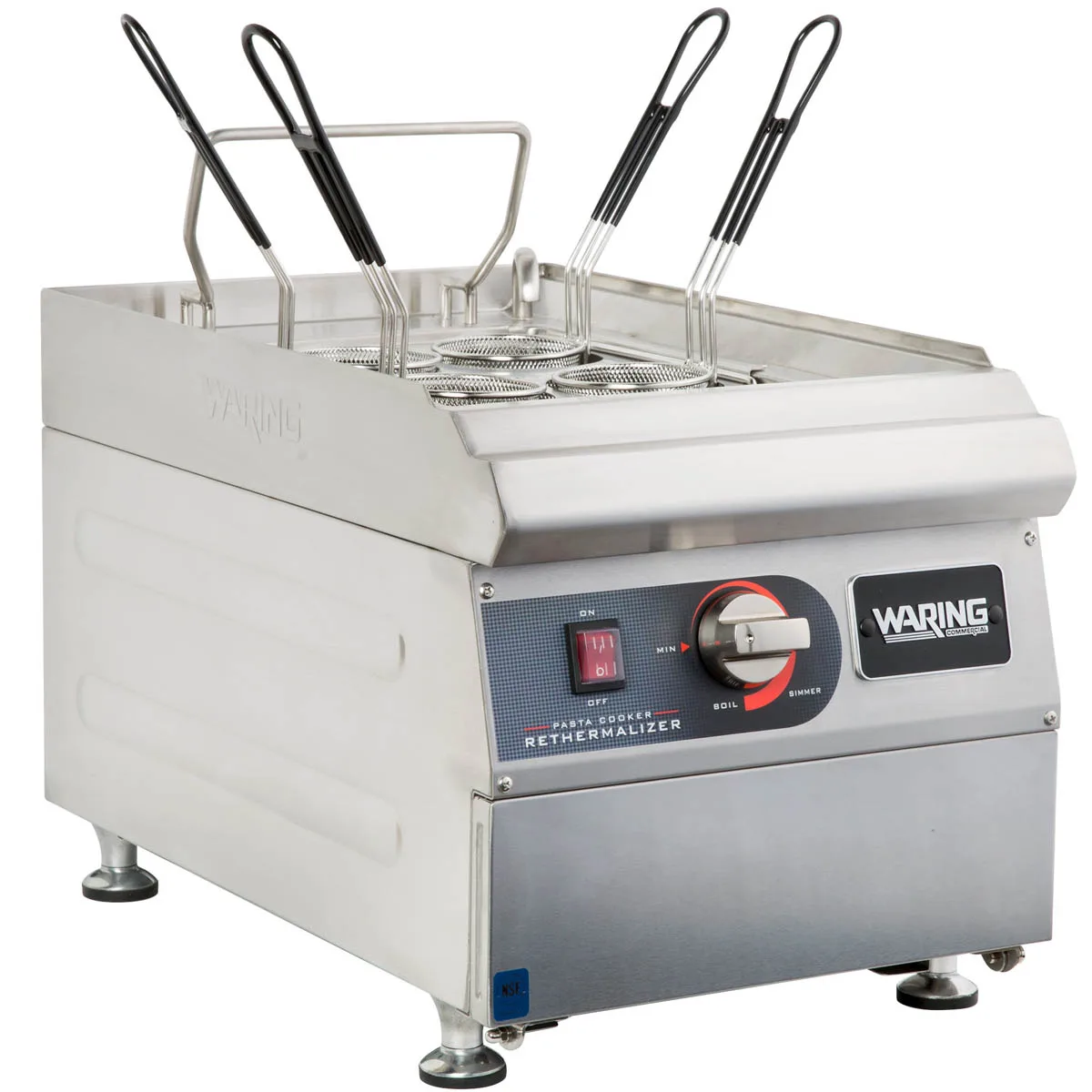 Waring WPC100 3.28 Gallon-12.4 Liter Electric Pasta Cooker and Rethermalizer, 240V, 3600W