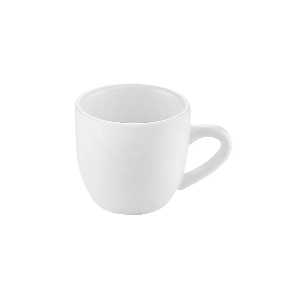CAC China UVS-35 C.D. Cup, 3.5 oz (2.5" Dia x 2.25" H) White Porcelain, Microwave Safe - 1 Dozen
