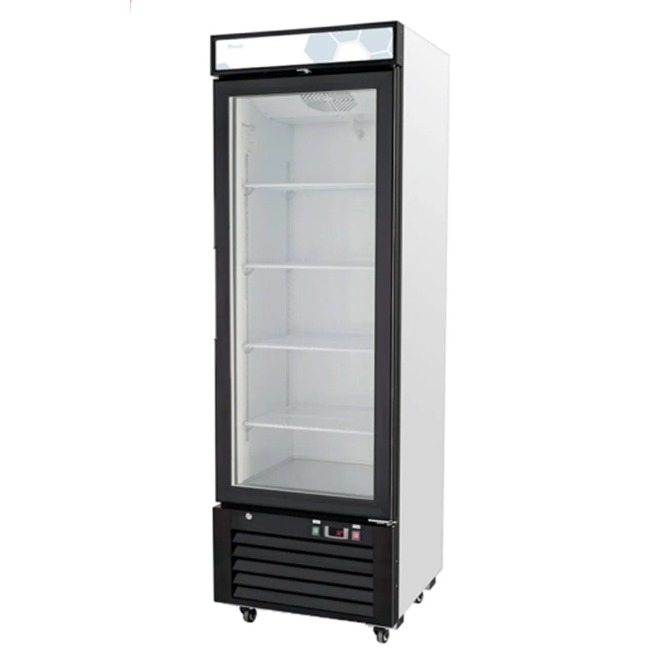 Migali C-12RM-HC 24" 1-Section Merchandiser Refrigerator in White, with Glass Door, 12.0 cu. ft.
