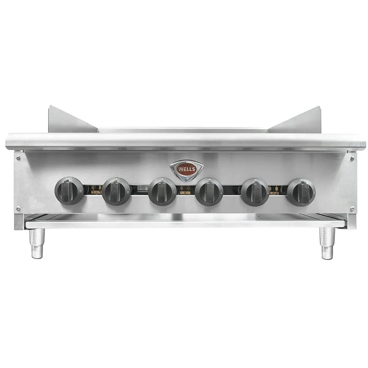 Wells HDCB-3630G 36" Countertop Heavy Duty Gas Radiant Charbroiler w/ (6) Burners, 120.000 BTU