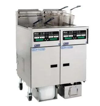 Pitco SSHLV14T-C/FD Split Pot Floor Model Gas Fryer w/ (2) 17 lbs Frypots, Filter Drawer System