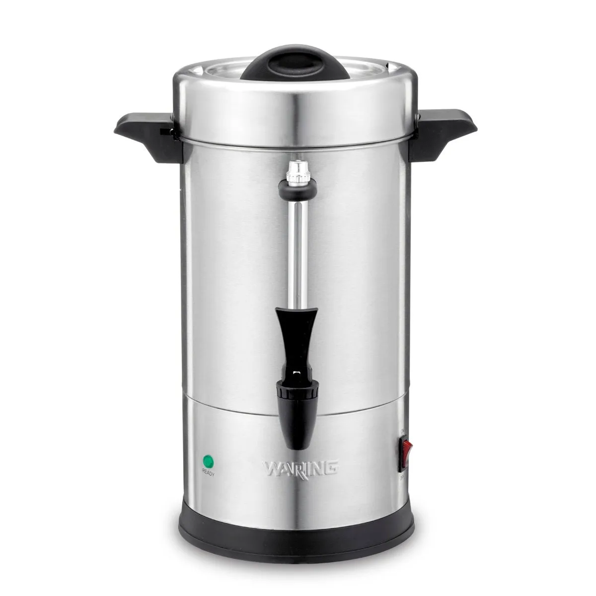 Waring WCU30X - S.Steel Electric Coffee Urn, 30 Cup Capacity, Dual Heater System / 1.44kW - 120V