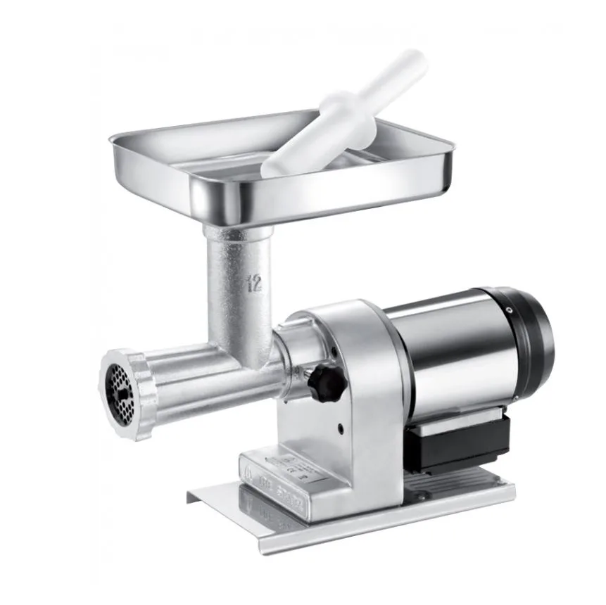 Omcan USA 41419 Countertop Electric Meat Grinder, #12 Hub, 0.6 HP, 440W, 100 RPM, 5mm Plate, Aluminum Body, 110V 60Hz