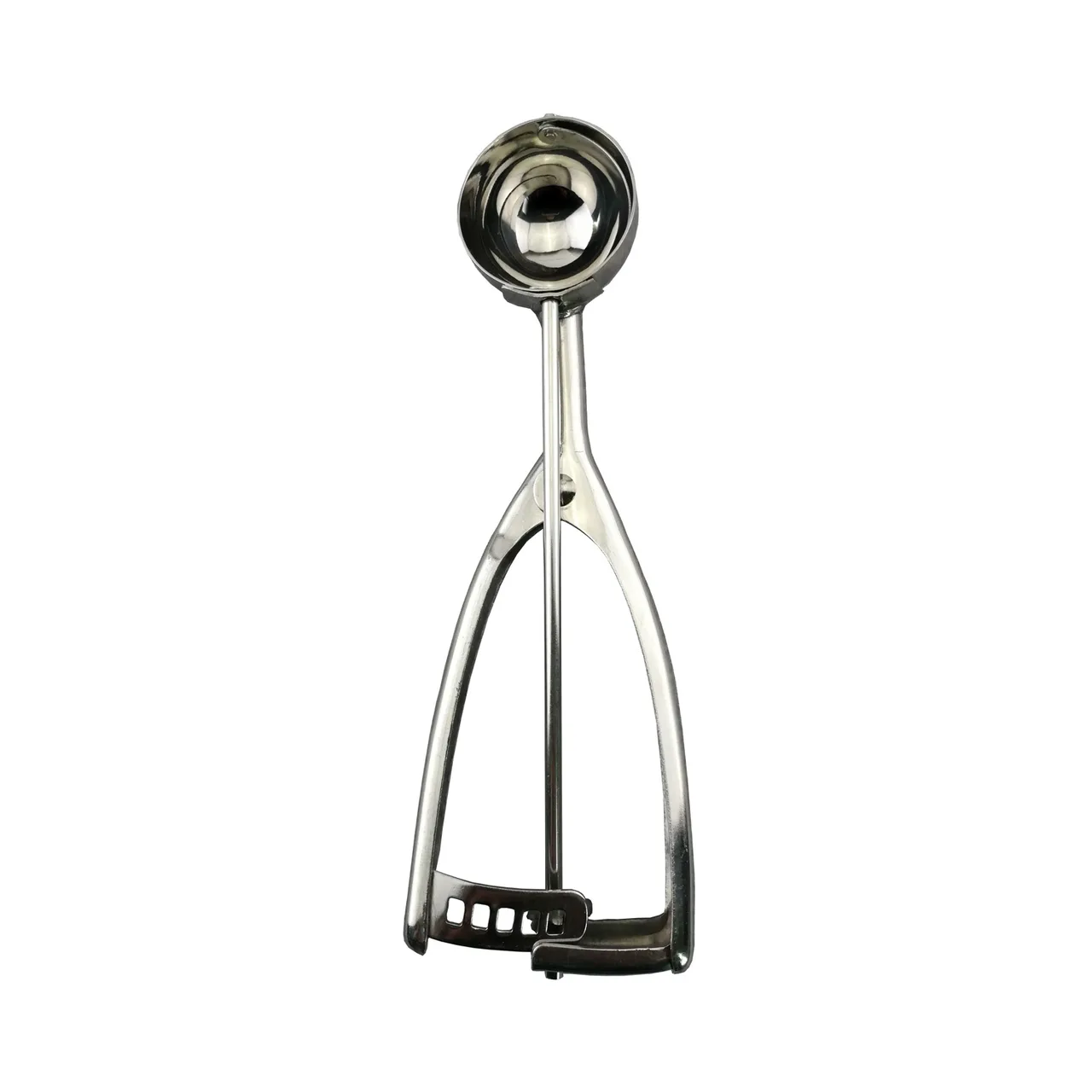 CAC China SICD-50S Squeeze Disher, #50, 0.63 oz., Ambidextrous, Stainless Steel Scoop
